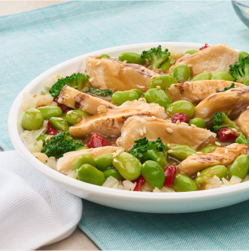Riced Cauliflower Grilled Chicken Bowl
