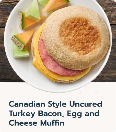 Turkey Bacon Egg Cheese Muffin